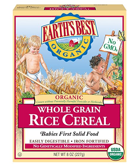 Earth's Best Organic Whole Grain Rice Cereal, 8 Ounce