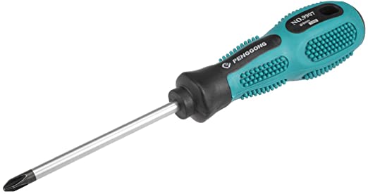 uxcell #2 Phillips Screwdriver 4 Inch Round Shaft Non Slip Comfortable Handle