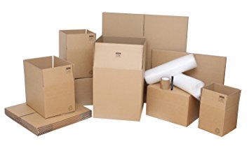 Removal Boxes Pack - 25 strong Lightning Branded Double Wall Cardboard Boxes & Packing Supplies Perfect For 2-Bed or Small House Move. Top Quality Cost-Effective Moving Kit - Contains 5 x Large Removal Boxes 18"x18"x20", 10 x Standard Moving House Boxes 18"x12"x12", 5 x Small Moving Packing Boxes 12"x12"x12" & 5 x Book Cardboard Boxes measuring 10"x10"x10". Also Includes 15m Bubble Wrap, 2 Free Rolls Of Packing Tape & 1 Free Marker Pen For Labelling. Economical House Removal Packing Kit With Top Quality Moving Boxes.