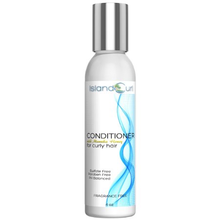 Sulfate Free Conditioner from IslandCurl. Paraben Free, Great for Curly or Regular Hair, Men and Women. Moisturizing, Hydrating and Vitamin Enriched. Made with Manuka Honey. A complete blend of essential elements, providing a non-toxic means to truly take care of your hair. SET YOUR HAIR FREE!