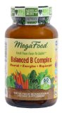 MegaFood - Balanced B Complex Promotes Energy and Health of the Nervous System 60 Tablets Premium Packaging