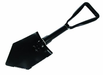 SE 8791FSP Emergency Tri-Fold Serrated Survival Shovel with Carrying Case