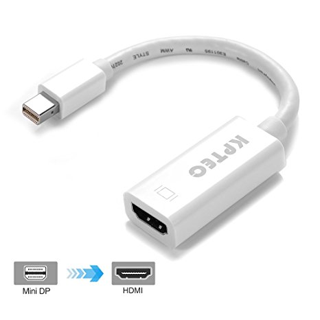 KPTEC Mini DisplayPort to HDMI Adapter - White
