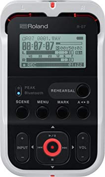 Roland High-Resolution Handheld Audio Recorder, white (R-07-WH)