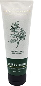 Bath & Body Works Aromatherapy Stress Relief Eucalyptus Spearmint Body Cream 8 oz / 226 g