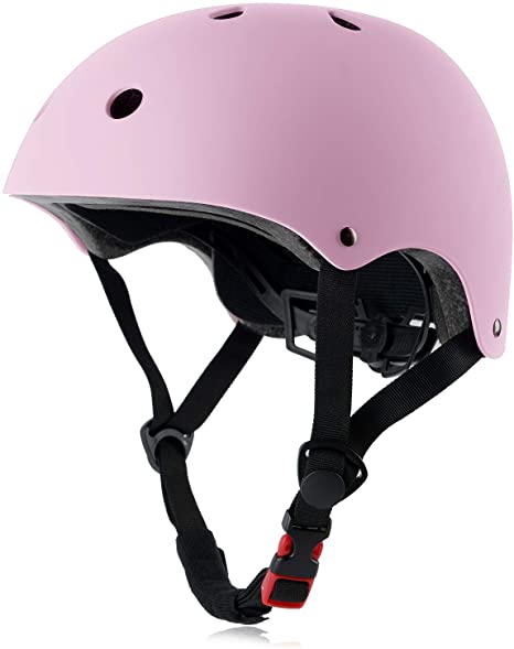 OUWOR Skateboard Helmet CPSC Certified Lightweight Adjustable, Multi-Sport for Cycling Skating Scooter, 3 Sizes