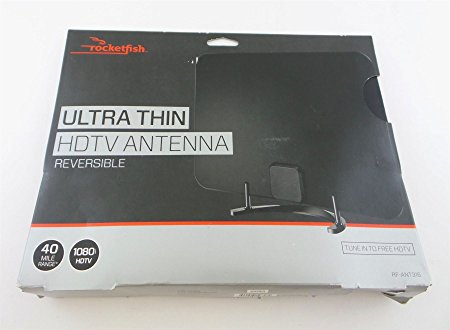 Rocketfish Ultra Thin HDTV Antenna Reversible RF-ANT316 Black/White
