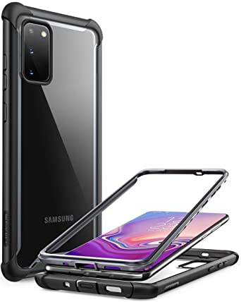 i-Blason Ares Case for Samsung Galaxy S20 5G (2020 Release), Dual Layer Rugged Clear Bumper Case Without Built-in Screen Protector (Black)