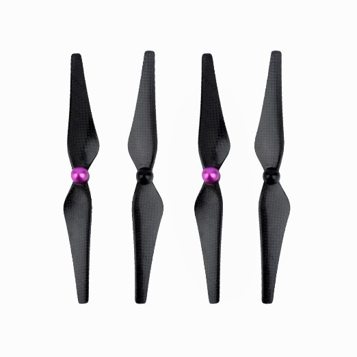 YKS 2 Pairs 9quot 9443 Full Carbon Fiber Self-Tightening Propellers for DJI Phantom 3 and Phantom 2 Vision