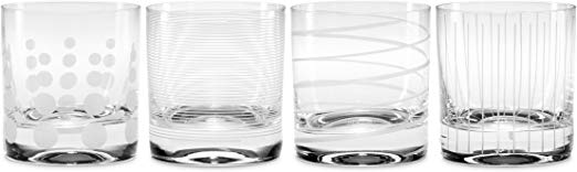 Mikasa Cheers Double Old Fashioned Glass, 12.75-Ounce, Set of 4