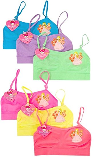 ToBeInStyle Girl's Pack Of 6 Seamless Underwear Set - Little Princess