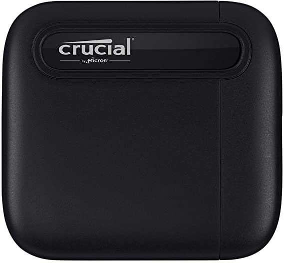 Crucial X6 2TB Portable SSD – Up to 540MB/s – USB 3.2 – External Solid State Drive, USB-C - CT2000X6SSD9