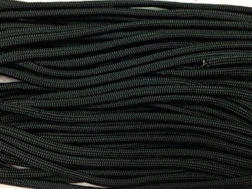 100FT Type III Black Paracord 550 Parachute Cord 7 Strand Made In USA