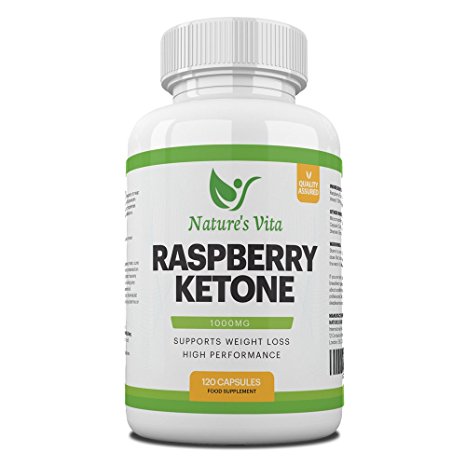 Raspberry Ketones 1000mg Premium Fat Burning Supplement For Women & Men - 100% Natural Formula For Effective Weight Loss - 120 Capsules