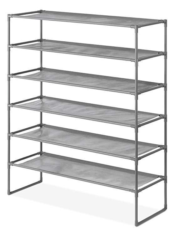 Whitmor Spacemaker 6-Tier Shelves, Gunmetal