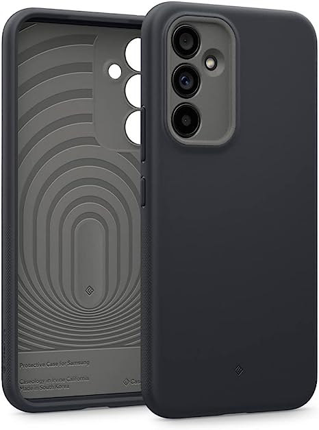 Caseology Nano Pop for Samsung Galaxy A54 5G Case [Military Grade Drop Tested] Dual Layer Silicone Case (2023) - Black Sesame