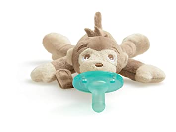 Philips Avent Soothie Snuggle Pacifier Holder with Detachable Pacifier, Monkey, 0m