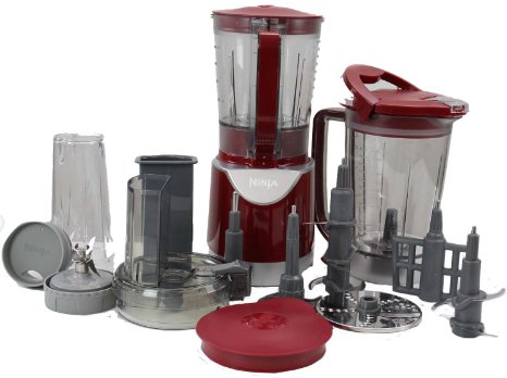 Ninja BL207 Extreme Kitchen System Pulse Blender with Accessories - Red