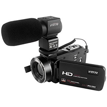 VATTO Digital Camcorder Wifi High Definition 1080P Max 24.0 MP 16X Zoom Video Camera with External Microphone and Remote Control HDMI Output Hot Shoe (DV-Z20)