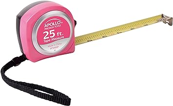 Apollo Tools Tape Measure, 25', Pink DT5002P