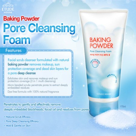 Etude House Baking Powder Pore Cleansing Foam, 170 ml, 5.74 fl. oz.