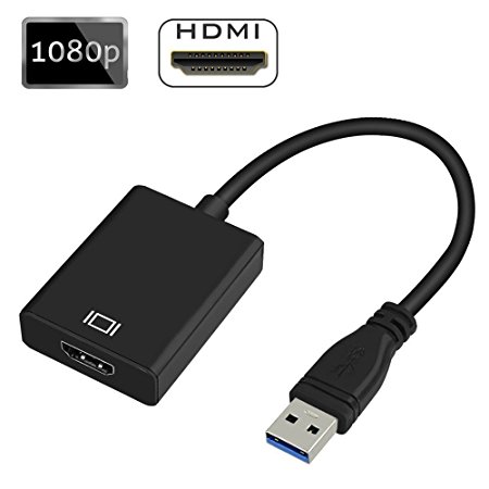 USB 3.0 to HDMI, HD 1080P Video Graphics Cable Adapter Converter for HDTV TV Audio Video Adapter for Windows 7/8/10 PC (Not Support Mac OS)