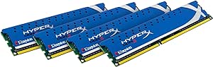 Kingston Technology HyperX 16 GB Kit (4x4 GB Modules) 16 Quad Channel Kit 1600 (PC3 12800) 240-Pin DDR3 SDRAM KHX1600C9D3K4/16GX