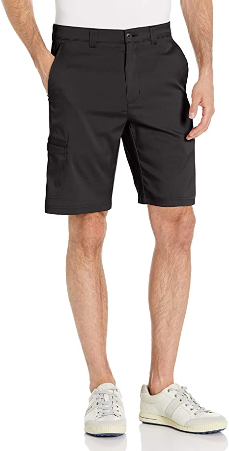 PGA TOUR Men's Flat Front Active Waistband Cargo Short