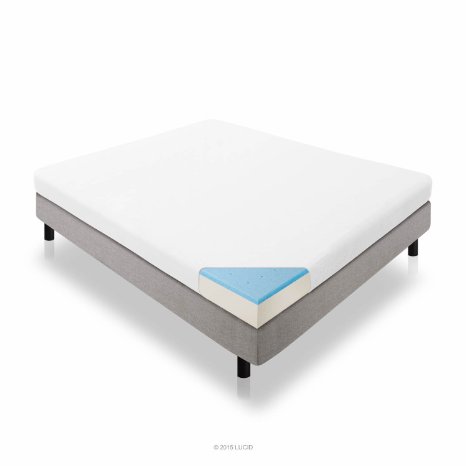 Lucid 5 Gel Memory Foam Dual-Layered Mattress Full