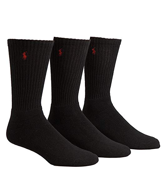 Polo Ralph Lauren Men's Classic Sport 3-Pairs Socks Sz: 10-13 Fits Shoe 6-12.5