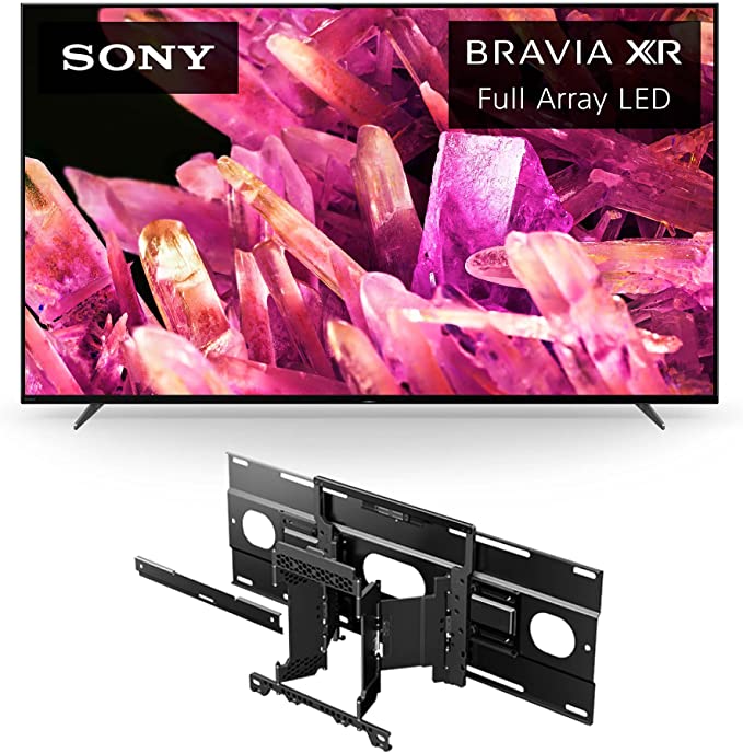 Sony 55 Inch 4K Ultra HD TV X90K Series: BRAVIA XR Full Array LED Smart Google TV, Dolby Vision HDR, Exclusive Features for PS 5 XR55X90K- 2022 w/SU-WL855 Ultra Slim Wall-Mount Bracket