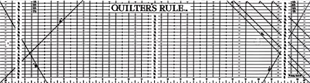 Quilters Rule 6 1/2in x 24in Ruler with Grids