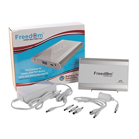 Freedom CPAP Battery Standard Kit - Number 1 Most Advanced, Longest Lasting CPAP Battery