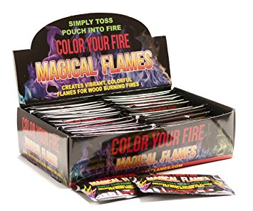 Magical Flames: Creates Vibrant, Colorful Flames for Wood Burning Fires! (50)