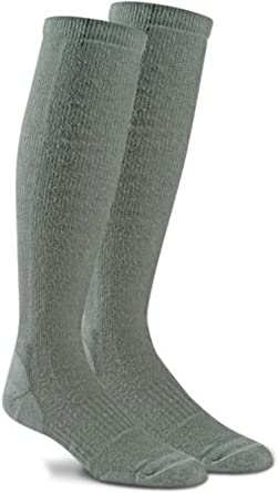 Fox River Adult Military Fatigue Fighter Over-The-Calf Compression Socks (Large, Sage)