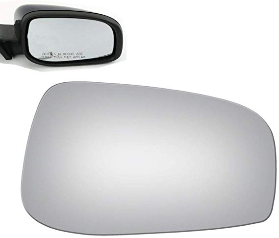 WLLW Mirror Glass Replacement for 04-06 Volvo S60 S80 V70 Passenger Side