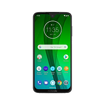Moto G7 with Alexa Hands-Free – Unlocked – 64 GB – Clear White