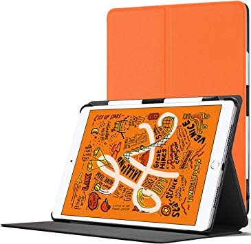 Forefront Cases Smart Case for iPad Mini 5 2019 | Magnetic Protective Case Cover & Stand for Apple iPad Mini 5 2019 Model | Smart Auto Sleep Wake Function | Slim Lightweight | Orange