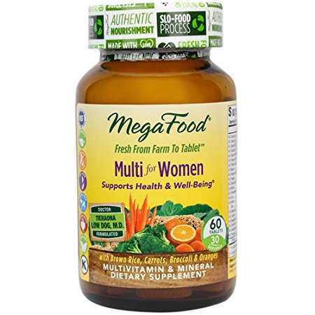 MegaFood - Multi for Women, A Balanced Whole Food Multivitamin, 60 Tablets