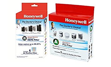 Honeywell True HEPA Replacement Filter W/ Pre-Carbon Bundle Kit