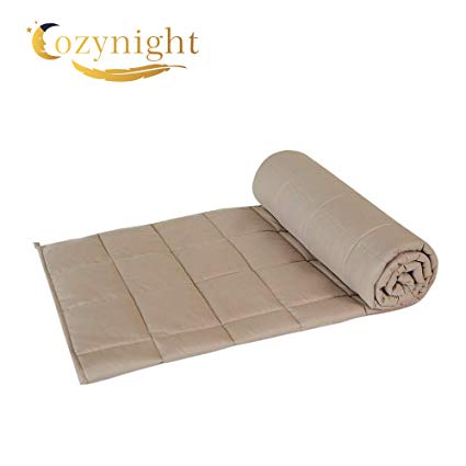 Cozynight Cooling Weighted Blanket 25 lbs | 60''x80'',Queen Size | Heavy Blanket | Cooling Cotton with Glass Beads