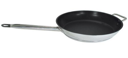 Update International (SFC-09) 9 1/2" Induction Ready Excalibur-Coated Stainless Steel Fry Pan