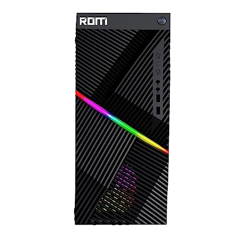 ROM Gaming Desktop (Intel 10th Gen Core i5 10400f 2.9 Ghz/16 GB DDR4 Ram/1 TB M.2 NVMe SSD/1650 Graphics with 4 GB/WiFi/Windows 10 Pro/Black), G5IN