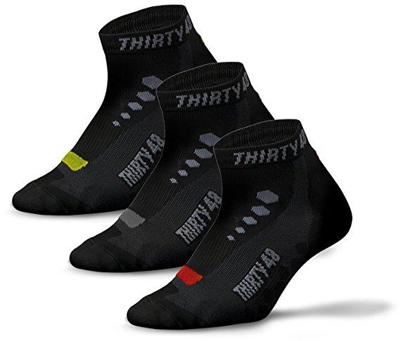 Thirty48 Low Cut Cycling Socks for Men and Women | Unisex Breathable Sport Socks