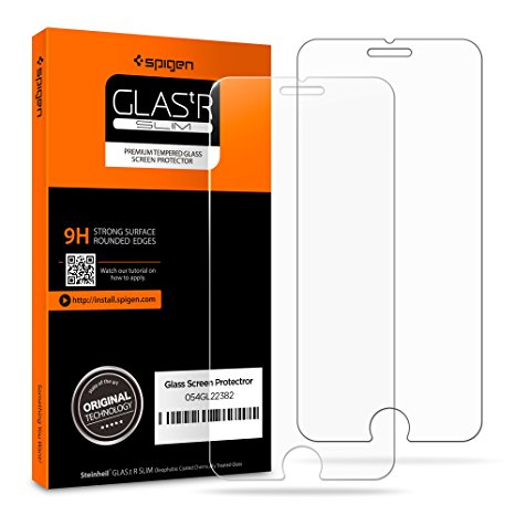 Spigen iPhone 8 Screen Protector Tempered Glass / 2 Pack / Case Friendly for Apple iPhone 8