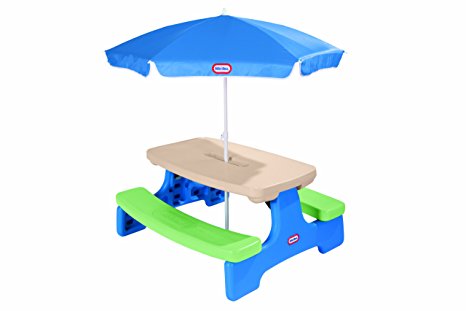 Little Tikes Easy Store Picnic Table with Umbrella