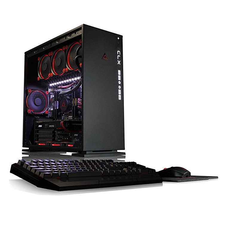 CybertronPC CLX SET 1070D High Performance Gaming PC - Liquid-Cooled Overclocked Intel i7-6700K 4.5GHz, 16GB DDR4 2400MHz, 2xNVIDIA GeForce GTX 1070 8GB GDDR5, 240GB SSD, 2TB HDD, MS Windows 10 Home