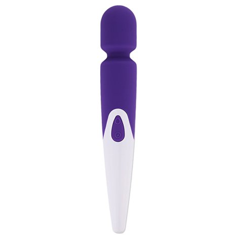 Rechargeable Vibrator,Tracy's dog 10 Speed Powerful Vibrator Electric Wand Massager(Purple)