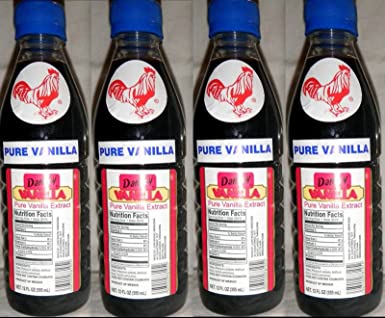 4 X Danncy Dark Pure Mexican Vanilla Extract From Mexico 12oz Each 4 Plastic Bottle Lot Sealed