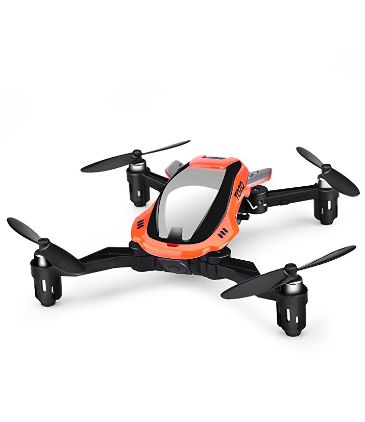 TOZO Q4040 Drone RC Quadcopter Altitude Hold Headless RTF 3D 360 Degree Flips & Rolls 6-Axis Gyro 4CH 2.4Ghz Remote Control Helicopter Height Hold Steady Super Easy Fly for Training. Orange